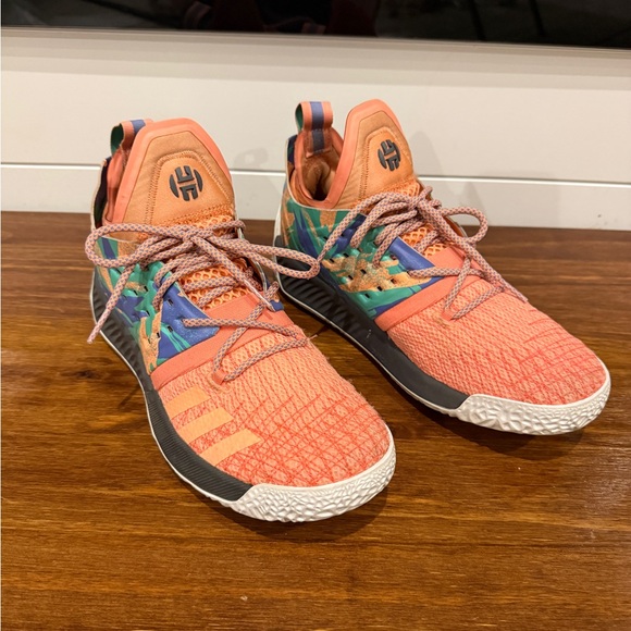 adidas Other - Adidas Harden Vol 2California Dreamin Basketball Shoes Orange Multicolor Size 7